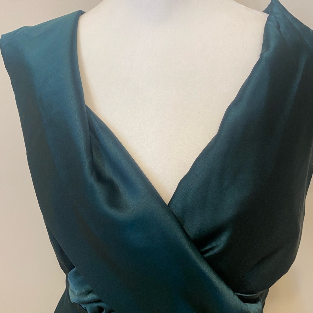 Lulu's Deep Teal Asymmetrical Dress - Picture 5 of 8